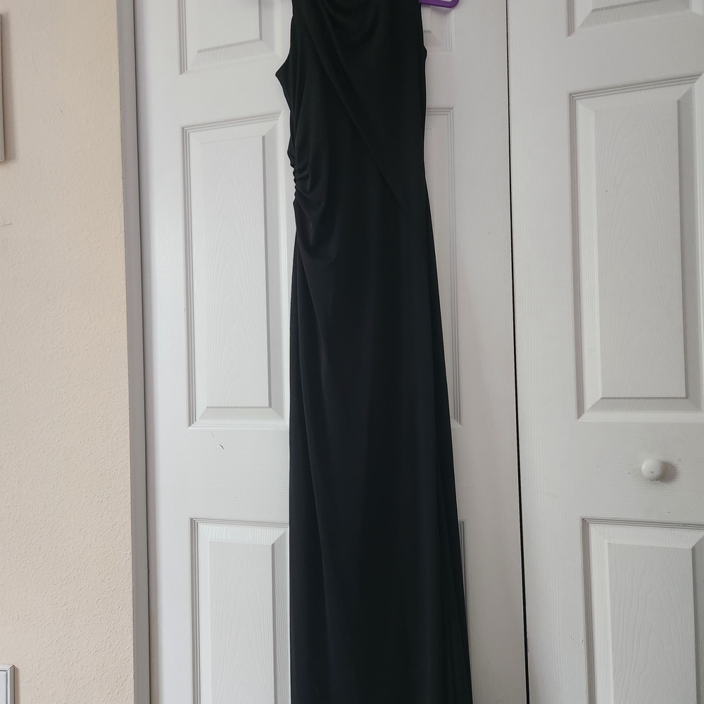 BCBGMaxAzria One Shoulder Black Dress